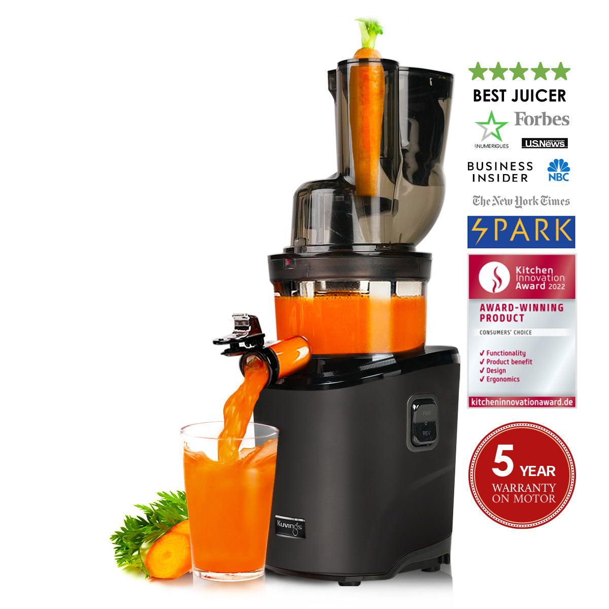 Whole Slow Juicer REVO830 Kuvings UAE